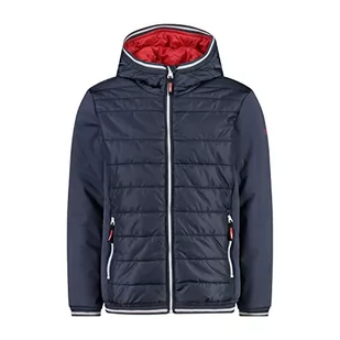 CMP - Kid Jacket Fix Hood, Boy, Titanio, 128 - Kurtki i płaszcze dla chłopców - miniaturka - grafika 1