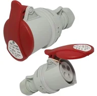 Gniazdka elektryczne - Gniazdo Siłowe Przenośne 4-Biegunowe 400V IP44 16A - miniaturka - grafika 1