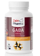 Suplementy naturalne - Zein Pharma - GABA, 500mg, 90 kapsułek - miniaturka - grafika 1