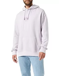 Lee Męska bluza z kapturem z logo, Misty Lilac, L - Bluzy męskie - miniaturka - grafika 1