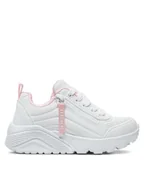 Buty dla dziewczynek - Skechers Sneakersy Uno Lite 310387L Biały - miniaturka - grafika 1