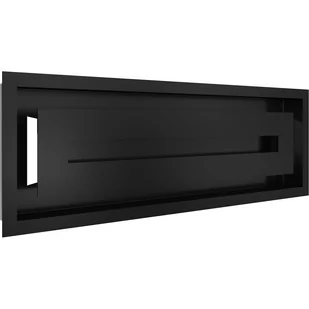 Kratka wentylacyjna kominkowa WIND 17x49 czarna - Akcesoria kominkowe - miniaturka - grafika 1