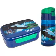 Bidony dla dzieci - Zestaw: bidon + śniadaniówka Colorino NASA - miniaturka - grafika 1