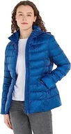 Kurtki damskie - Tommy Hilfiger Damska kurtka Mw Padded Global Stripe, Głębokie indygo, L - miniaturka - grafika 1