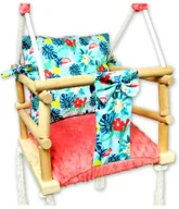 Leżaczki i huśtawki - Rosnąca huśtawka dla dziecka we flamingi E3-T83 - miniaturka - grafika 1