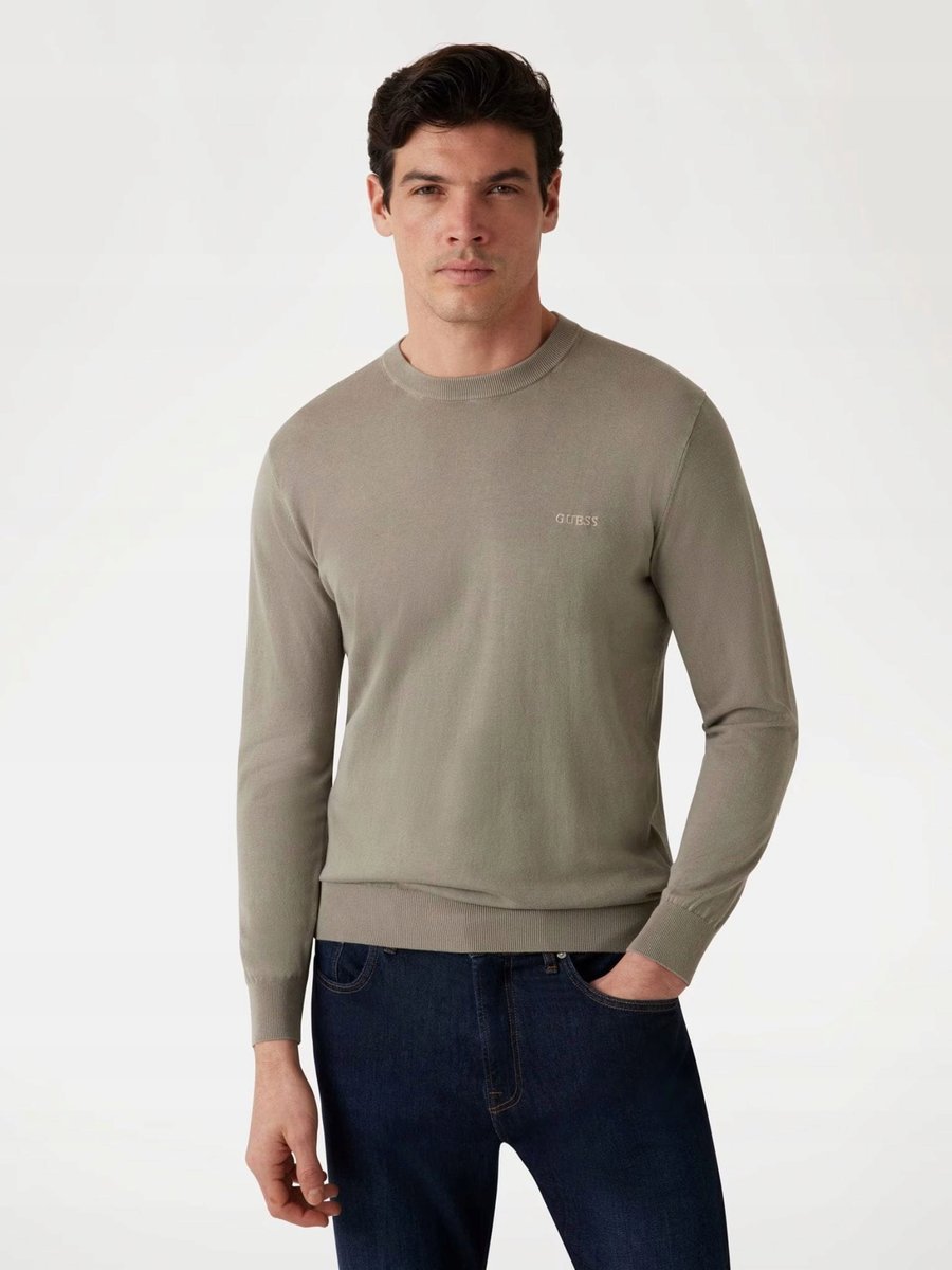 Sweter męski Guess M4GR06 Z3DN1 oliwkowy - XXL