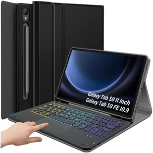 Etui z klawiaturą RGB Bluetooth do Samsung Galaxy Tab S9S9 FE S10 FE case - Etui do tabletów - miniaturka - grafika 1