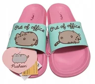 Klapki i japonki damskie - Pusheen Out of office Klapki damskie różowe rozmiar 39 - miniaturka - grafika 1
