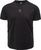 Koszulki męskie - IQ Męska koszulka z krótkim rękawem Iq cross the line JELL czarny rozmiar XXL - miniaturka - grafika 1