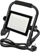 Lampy ogrodowe - Naświetlacz LED NELI, przenośny, 50W, 4500lm, 6400K, IP65, czarny, GTV - miniaturka - grafika 1