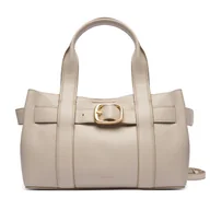 Torebki damskie - Torebka Calvin Klein Buckle Mini Tote With Strap LV04F3295G Beżowy - miniaturka - grafika 1