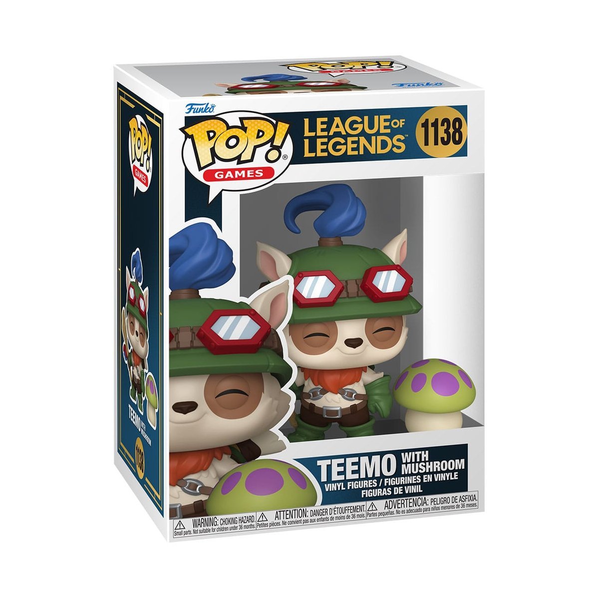 Funko, Funko POP!, GRY WIDEO, Figurka Kolekcjonerska, League of Legends, Teemo w/Shroom