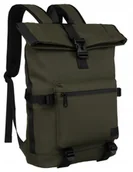 Plecaki - Przestronny, wodoodporny plecak sportowy w kolorze zielonym z zewnętrzną kieszenią - Peterson - miniaturka - grafika 1