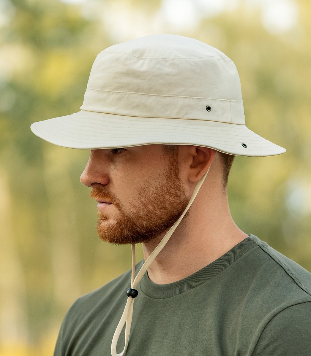 Kapelusz męski rybacki BUCKET z troczkiem i regulacją