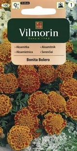 NASIONA KWIATY AKSAMITKA BONITA BOLERO 1G VILMORIN - Nasiona i cebule - miniaturka - grafika 1