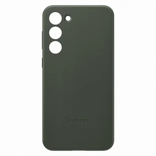 Samsung Leather Cover etui Samsung Galaxy S23+ pokrowiec z naturalnej skóry zielone (EF-VS916LGEGWW) - Etui i futerały do telefonów - miniaturka - grafika 4