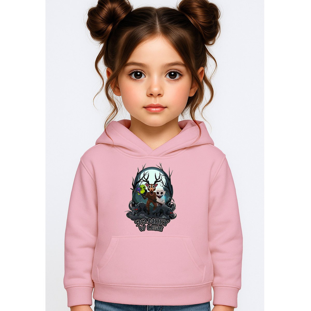 BLUZA DZIECIĘCA Z KAPTUREM 99 NOCY W LESIE ROBLOX 134-140 PREZENT