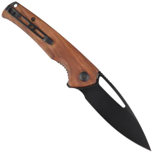 Nóż składany Sencut Mims Guibourtia Wood, Black Stonewashed 9Cr18MoVS (S21013-4) - Noże - miniaturka - grafika 3