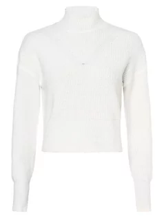 Swetry damskie - Noisy May - Sweter damski  NMNella, biały - grafika 1
