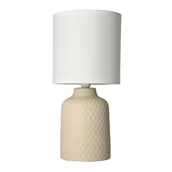 Lampy stojące - Candellux Lampa stołowa beżowa ceramika nocna Iner 41-79879 41-79879 - miniaturka - grafika 1