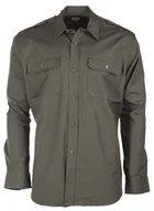 Koszule męskie - Mil-Tec Koszula Bawełniana Wojskowa Oliwkowa - 3XL - miniaturka - grafika 1