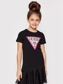 Koszulki dla chłopców - Guess T-Shirt J1YI35 K6YW1 Czarny Regular Fit - grafika 1
