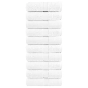 vidaXL Ręczniczki premium SOLUND, 10 szt., białe, 30x30 cm, 600 g/cm² - Ręczniki - miniaturka - grafika 1