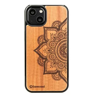 Bewood Drewniane etui iPhone 13 MANDALA JABŁOŃ BWD08652 - Etui i futerały do telefonów - miniaturka - grafika 1