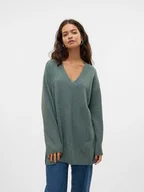 Swetry damskie - Vero Moda Sweter w kolorze zielonoszarym - miniaturka - grafika 1