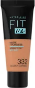 Pudry do twarzy - Maybelline New York Fit Me Matte&Poreless matujący podkład do twarzy 3600531395520 - miniaturka - grafika 1