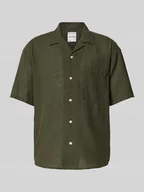 Koszule męskie - Koszula casualowa o kroju relaxed fit z rękawem o dł. 1/2 model ‘CAIDEN’ - miniaturka - grafika 1