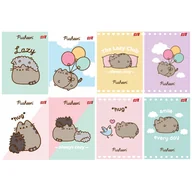 Zeszyty szkolne - 8X ZESZYT A5 32 KARTKI PUSHEEN: 4x KRATKA + 4x TRZY LINIA - miniaturka - grafika 1