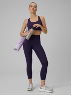 Legginsy - 4F Legginsy treningowe szybkoschnące damskie - fioletowe XS - miniaturka - grafika 1