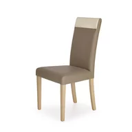 Krzesła - Krzesło Drewniane Norbert Dąb Sonoma / Tap: Kremowy Halmar - miniaturka - grafika 1