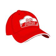 Baseball, krykiet, palant - Czapka baseballowa Logo czerwona Rally Poland ERC - miniaturka - grafika 1
