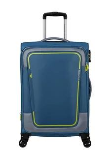 Walizka średnia American Tourister Pulsonic - coronet blue - Walizki - miniaturka - grafika 1