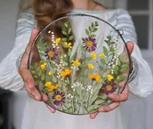 Dekoracje domu - Duży okrągły dekor Wiosenna Łąka - miniaturka - grafika 1