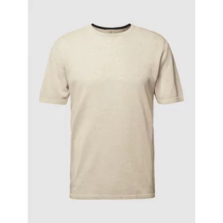 Koszulki męskie - T-shirt z imitacji dzianiny - CG - Club of Gents - grafika 1