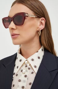 Michael Kors okulary przeciwsłoneczne damskie kolor bordowy - Okulary przeciwsłoneczne - miniaturka - grafika 1