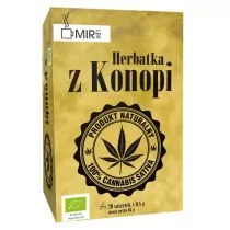 Mir-Lek BIO Herbata z konopi EKO (20 saszetek) Mir-Lek - Herbata - miniaturka - grafika 1
