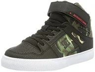 Koszulki i topy damskie - DC Shoes Buty chłopięce Pure Ev-High-top Leather Shoes, czarny - 34.5 EU - miniaturka - grafika 1