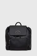 Plecaki - Karl Lagerfeld plecak damski kolor czarny mały z aplikacją - miniaturka - grafika 1