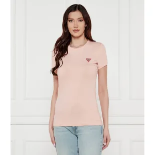 GUESS T-shirt Slim Fit - Koszulki i topy damskie - miniaturka - grafika 1