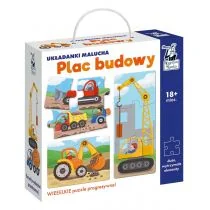 Kapitan Nauka. Plac budowy. Układanki malucha. - Monika Pieczka - Puzzle - miniaturka - grafika 1