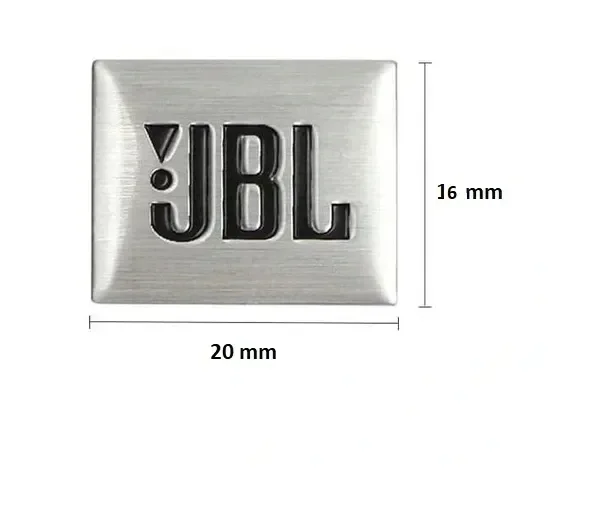 JBL emblemat aluminium 2 cm x 1,6 cm nowy