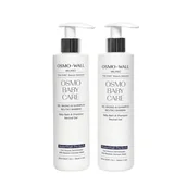Kosmetyki kąpielowe dla dzieci - OsmoWall Zestaw 2 szt. OSMO BABY CARE BABY BABY BATHO szampon dla dzieci i niemowląt, delikatna formuła przeciw łezom, z żelem aloesowym z ekologicznego rolnictwa. Testowany dermatologicznie. 2 x 250 - miniaturka - grafika 1