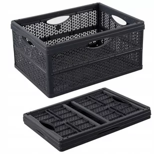 BranQ Branq Caisse 46 X 34 Cm Szara Skrzynka Do Przechowywania Składana Plastikowa - Gadżety do domu - miniaturka - grafika 1
