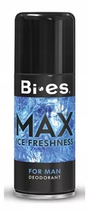 Bi-es Max Ice Freshness for men Dezodorant spray 150ml - Dezodoranty i antyperspiranty męskie - miniaturka - grafika 1