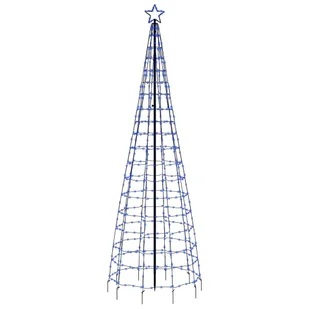 Choinka z lampek, z kołkami, 570 niebieskich LED, 300 cm Lumarko! - Oświetlenie świąteczne Choinka z lampek, z kołkami, 570 niebieskich LED, 300 cm Lumarko! - Oświetlenie świąteczne - miniaturka - grafika 5