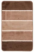 Dywaniki łazienkowe - Klasyczny brązowy chodniczek łazienkowy w pasy G5-Z93 - miniaturka - grafika 1